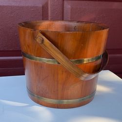 Antique Wooden Firkin Basket