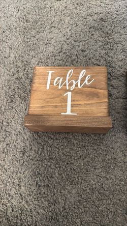 Table Numbers