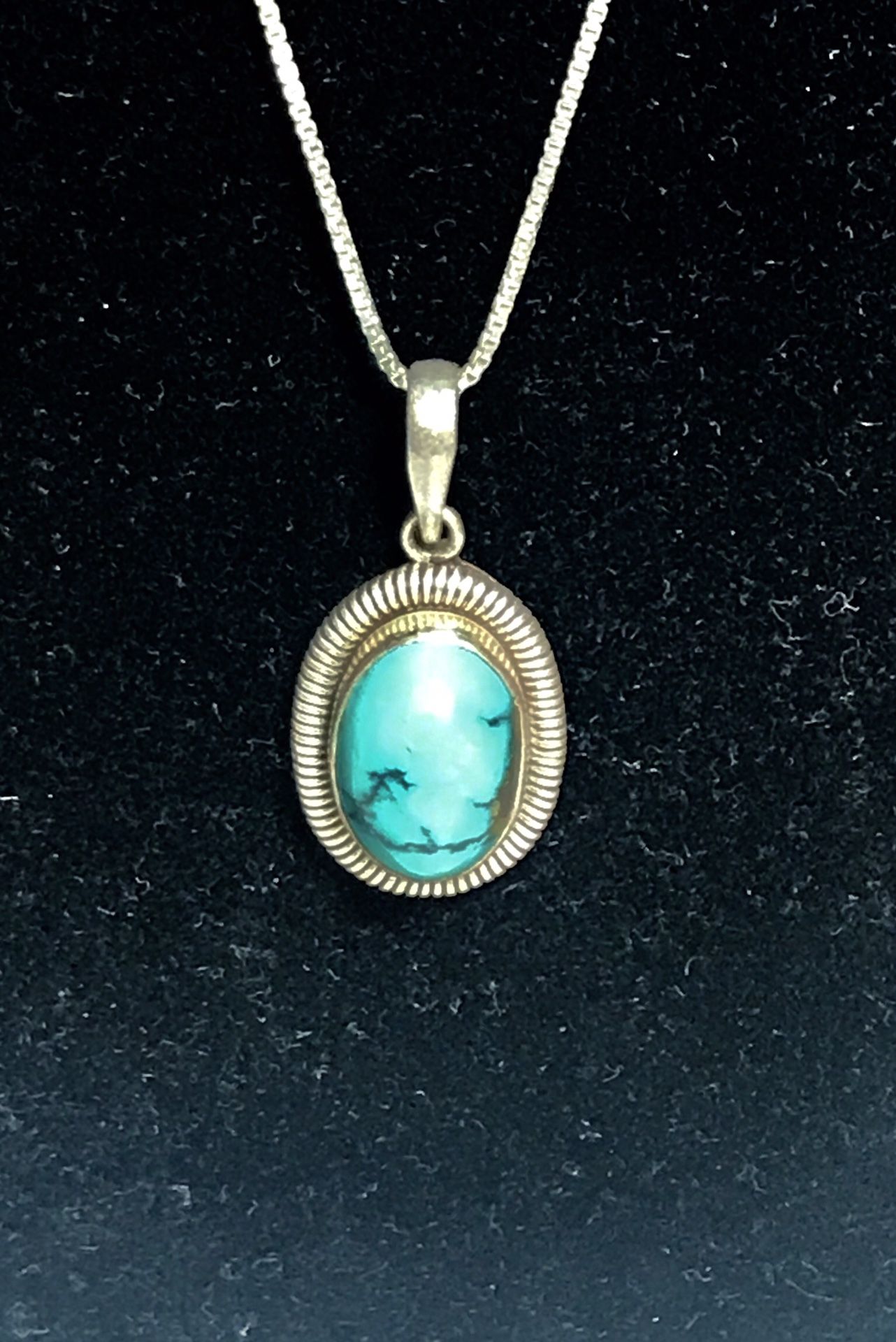 Sterling Turquoise Necklace
