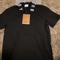 Burberry black collar shirt