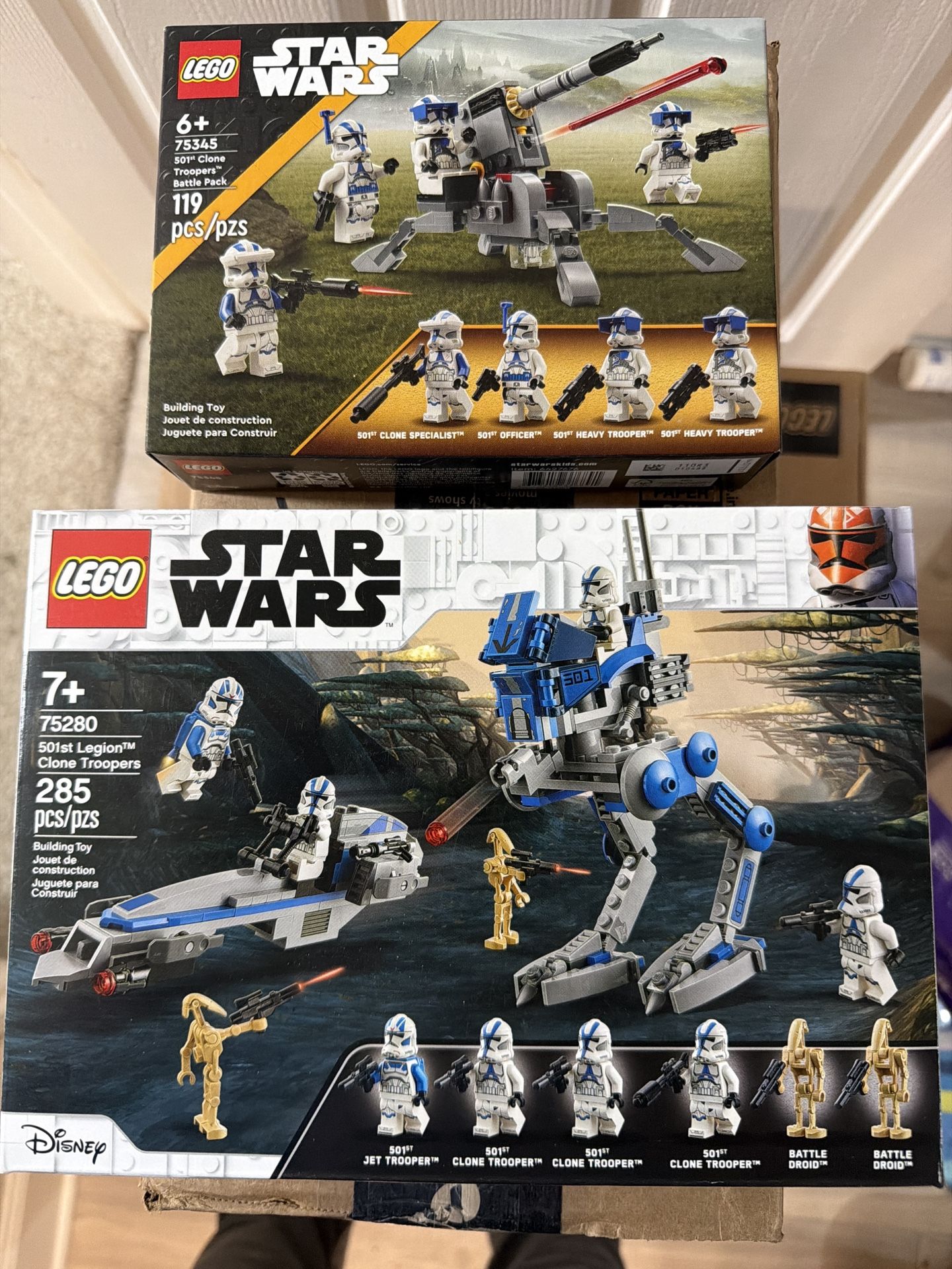 LEGO Star Wars 501st Bundle 75280 + 75345 New Factory Sealed