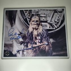 Peter Mayhew Chewbacca autographed photo