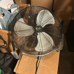 Simple Deluxe 12 In 3 Speed High Velocity Heavy Duty Metal Industrial Floor Fan