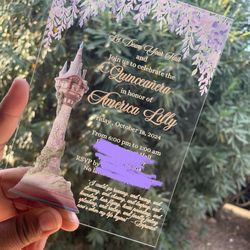 Acrylic invitations 