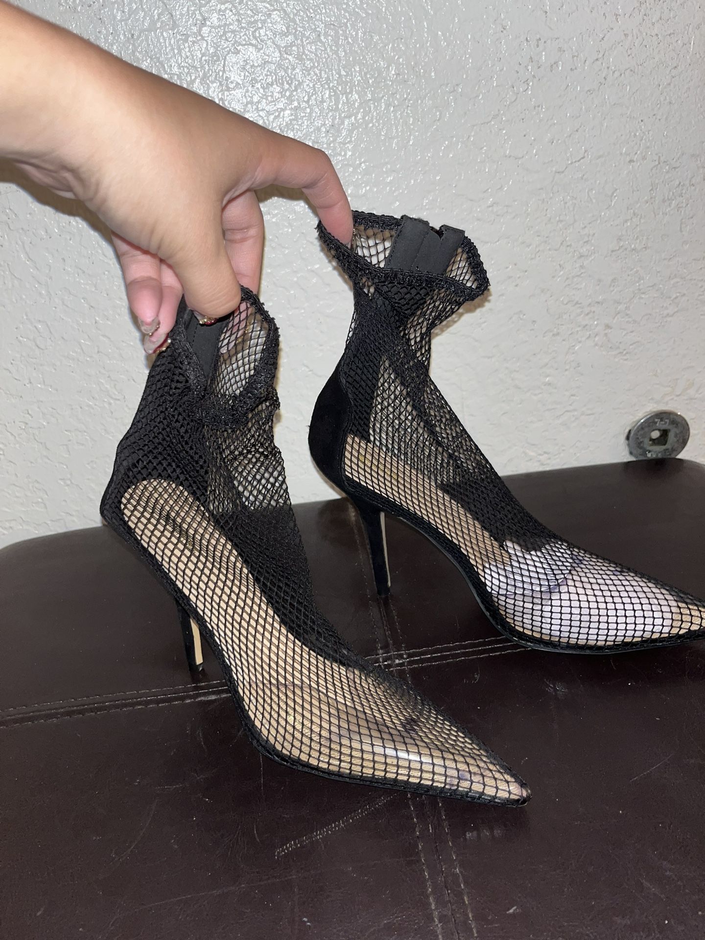 Fishnet Heels size 7