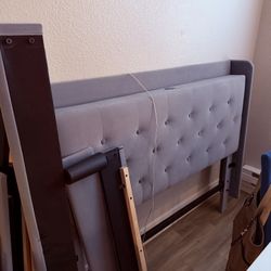 Full Size Bed Frame with Charger