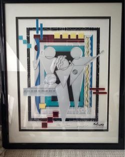 Original Murf Painting In Glass