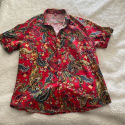 Paisley design button up