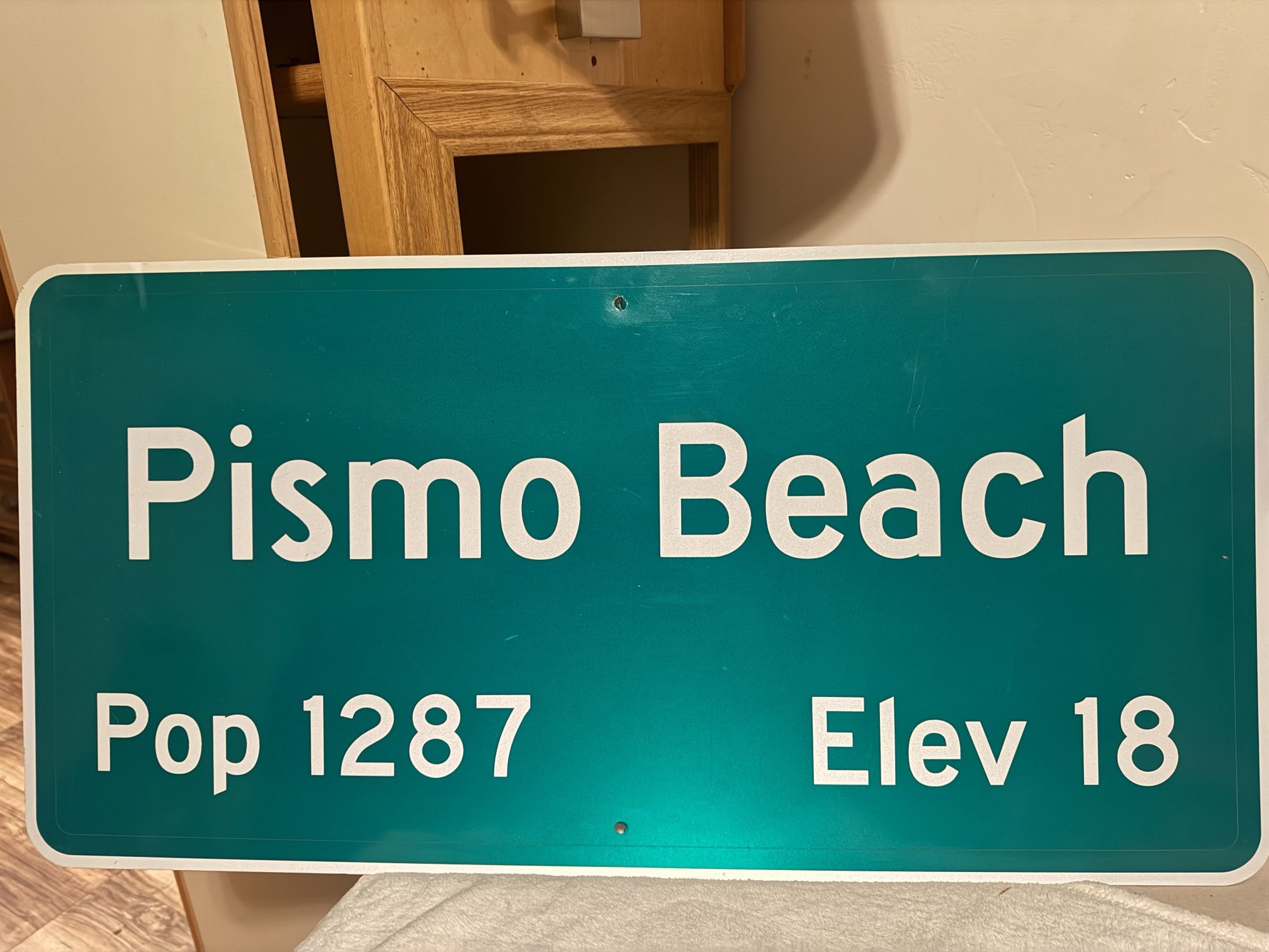 Pismo Beach Road Sign