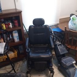 Pronto M5 Sure Step Electric Wheelchair Dark Blue