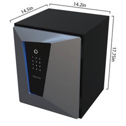 Fingerprint Fireproof Smart Safe Box, Security Box with Key