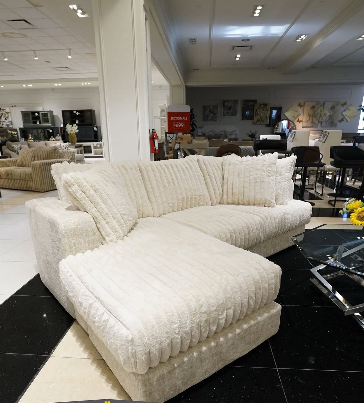 Brand New Super Plush Comfy Corduroy Sectional