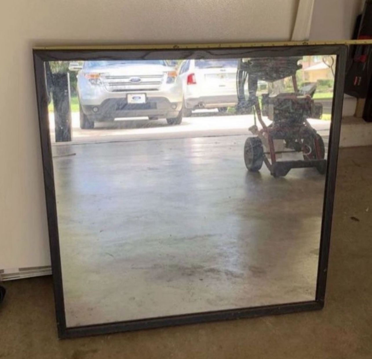 two square mirrors / espresso