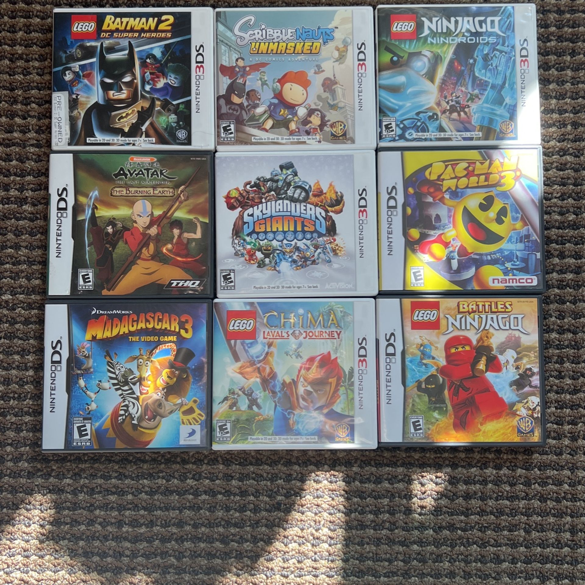 DS/3DS Games - Ninjago, Batman, Skylanders, Avatar, Etc