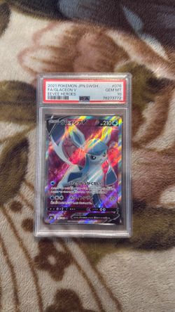 2021 Pokémon JAP Glaceon V PSA10