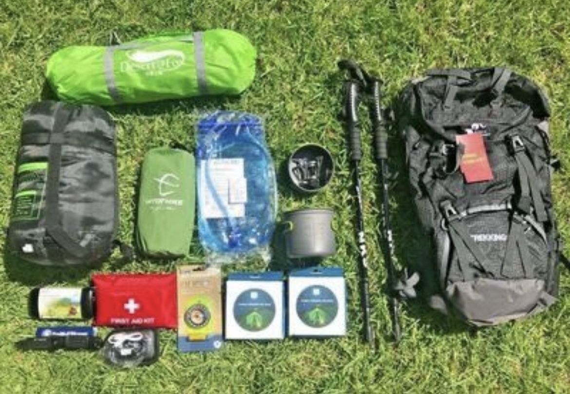 13 Piece Ultra Light Backpacking Camping Kit