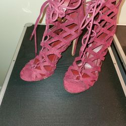 Fuchsia Pink GLADIATOR Heels Size 6