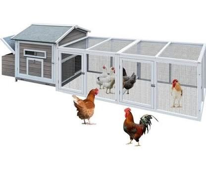 New in Box 118'' Large Chicken Coop with Run, Wooden Hen House for 3-5 Chickens, Outdoor Chicken Run