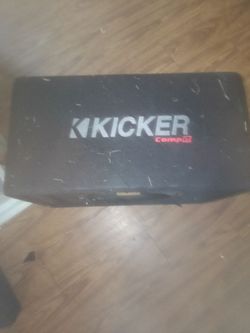 Kicker 12-in subwoofer and two boxes