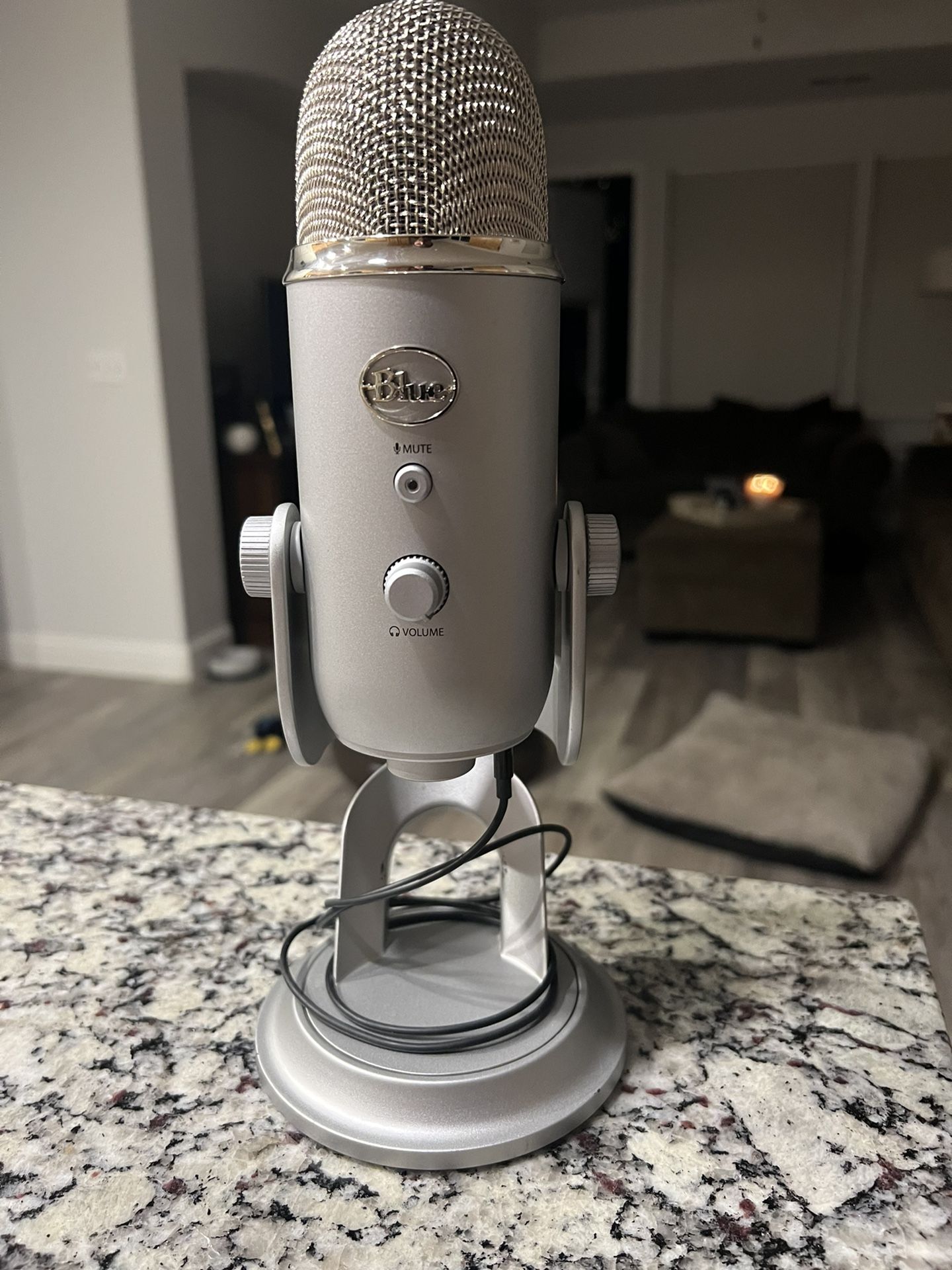  Newest Blue Yeti USB Microphone with 4 Pickup Patterns, 3  Condenser Capsules, Mic Gain Control & Adjustable Stand for Gaming,  Streaming, Podcasting on PC & Mac with GalliumPi Accessories - Silver 