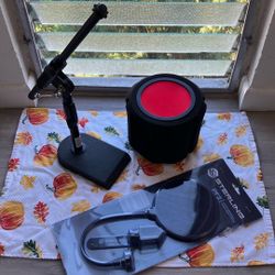 PROLINE Desk Mic Stand w/ Pop Filters Bundle 