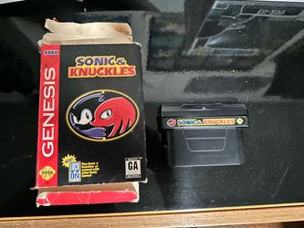 Sonic & Knuckles Sega Genesis Cartridge with Box