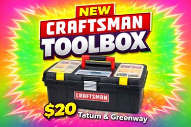 Craftsman Portable Tool Box with Organizer Tray