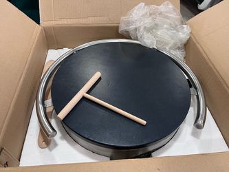 Electric Crepe Maker with Spreader and Spatula