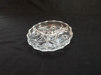 Vintage 1970's Cut Glass Candy / Trinkette Dish (2 available)