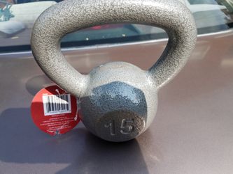 Weights; 15 lb kettlebell; NEW - $35