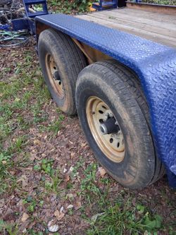 Tires on trailor