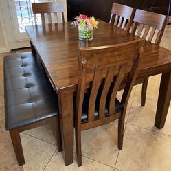 Kitchen Table With 4 Chairs And Bench