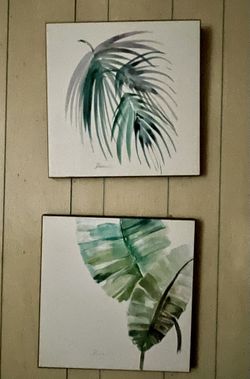Set Of Tropical Watercolor Prints