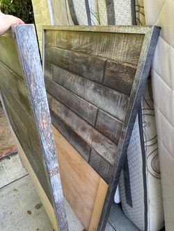 Custom Made Heavy Duty Twin Wood Headboard – Rustic
