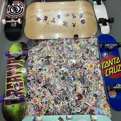 Skateboard Parts Complete And Tools 