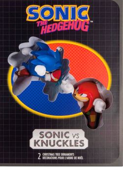 Sonic vs Knuckles Hallmark Ornaments