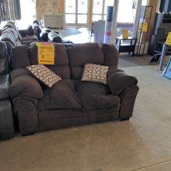 Crushed Chocolate Loveseat 