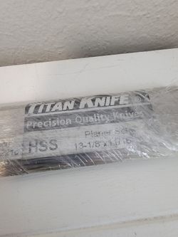13-1/8 x 11/16 x 5/32 V2HSS Planer Titan Knife Set of 3  HSS Precision Quality