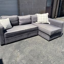 L-Shaped Couch - Sofa - Pullout // FREE DELIVERY