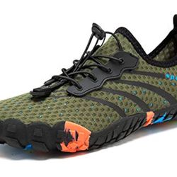 11.5 size Men’s Mesh Water Shoes Quick Dry Lightweight Aqua Sneakers with Drainage Rubber Sole for Outdoor Use