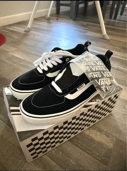 Vans Black and White Low-Top Sneakers
