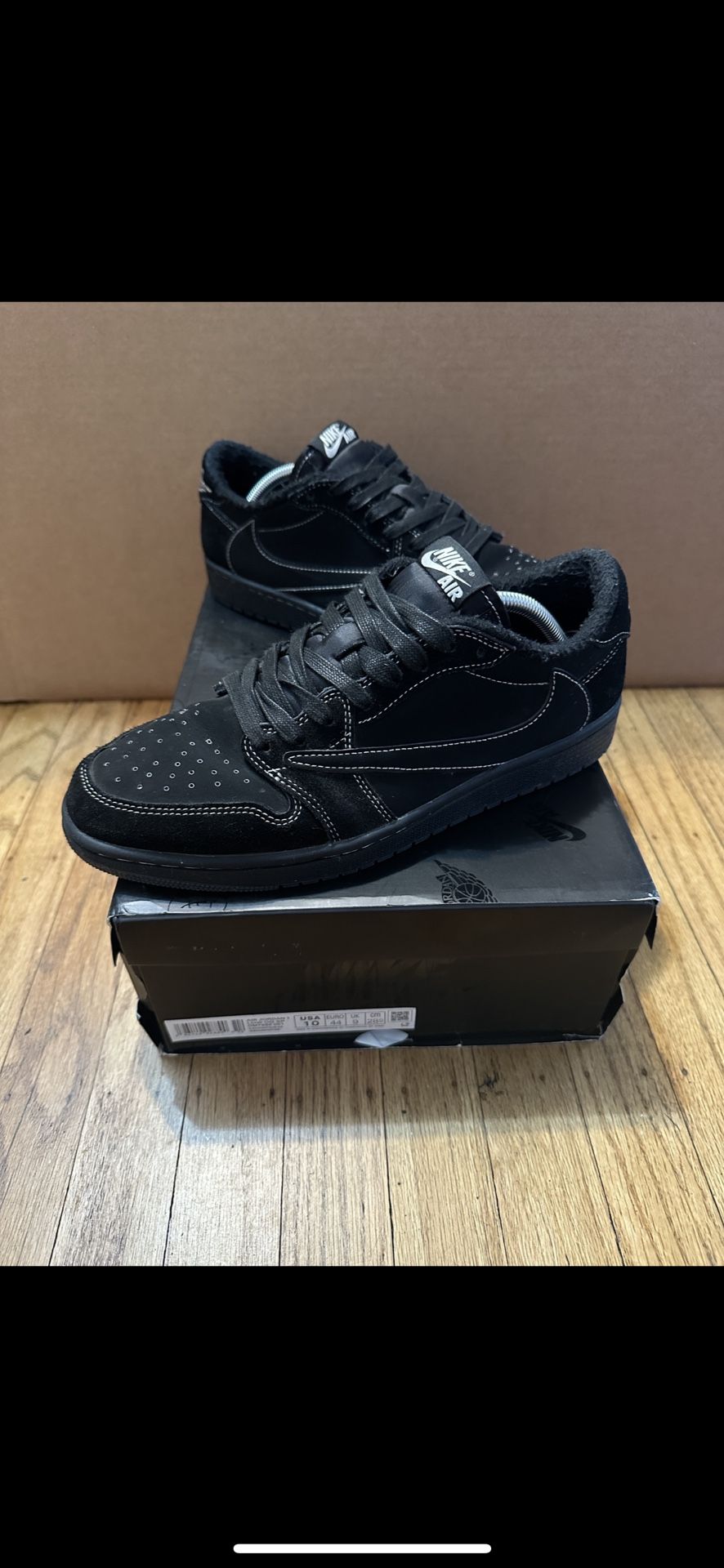 Jordan 1 Travis Scott Black Phantom Size 10