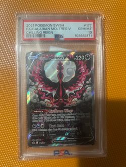 Galarian moltres v 177/198 psa 10