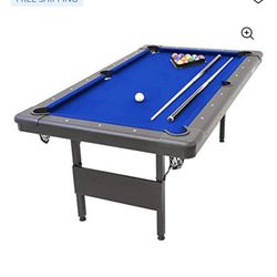 6ft Blue Pool Table 