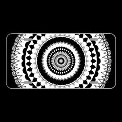 License Plate Novelty Car Front Mandala Coloring For Adults