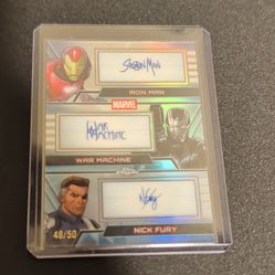 Marvel Topps Chrome 2026  (Triple Signed)
