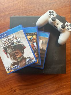 PS4 1 controller 3 games