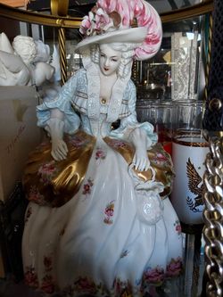 Porcelain Victorian Lady Figurine