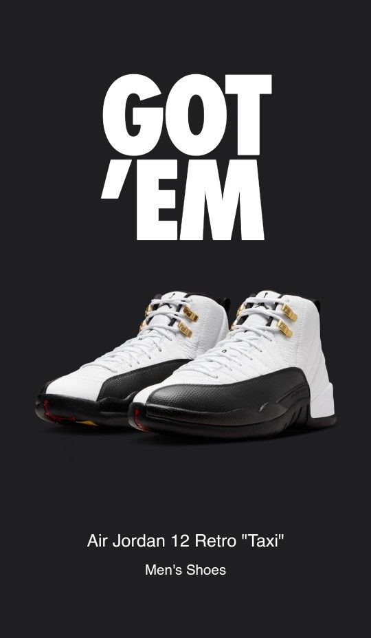 Jordan Retro 12 "Taxi"
