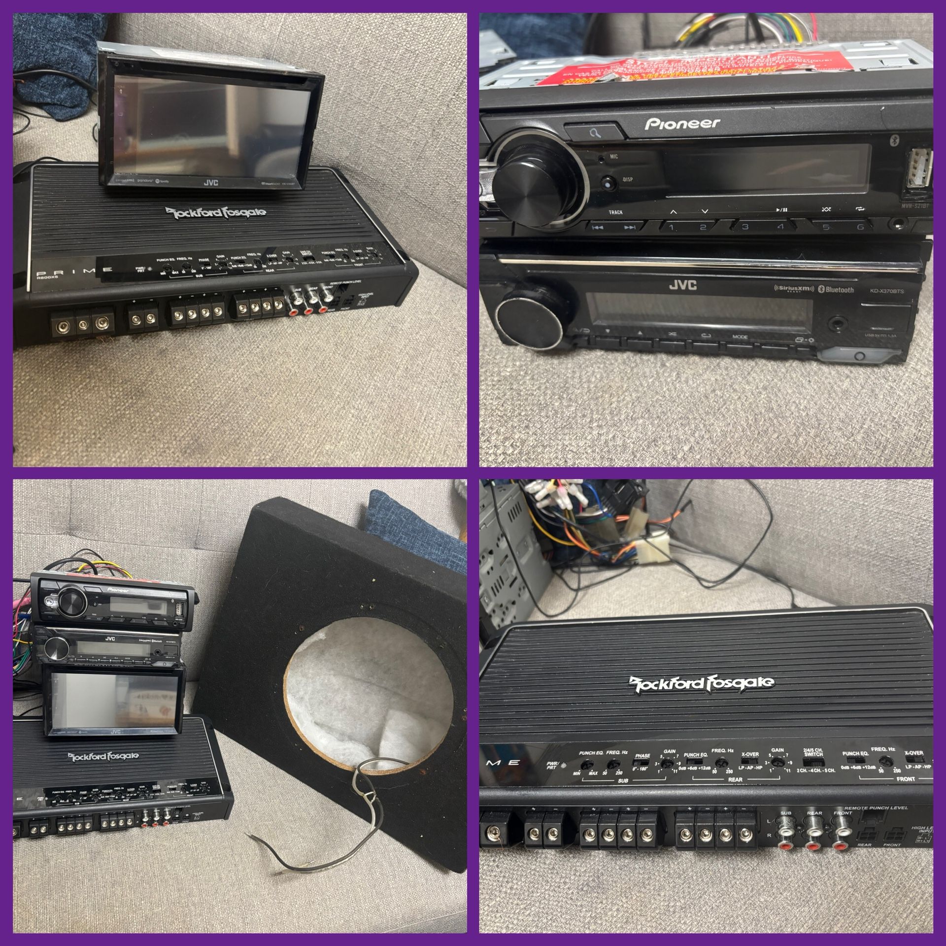 Car Stereo & Amp & Sub Box